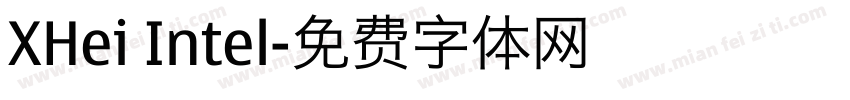 XHei Intel字体转换